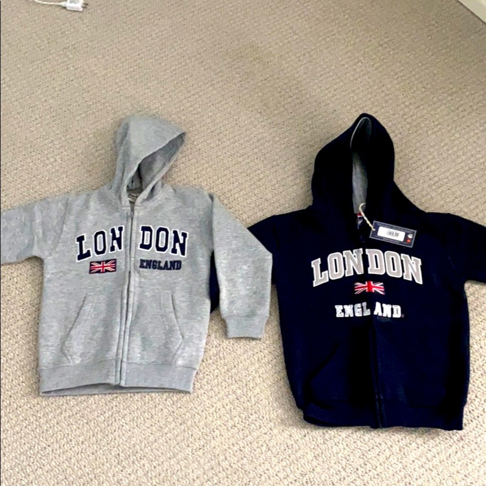Zip up hoodie sweatshirts x 2